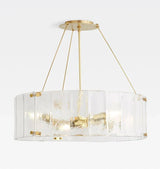 Willamette Glass Round Chandelier 32" - Zonesus