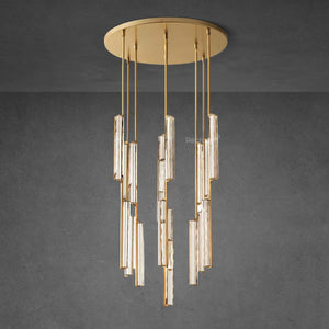 Auduben Crystal Round Chandelier 40" - Zonesus