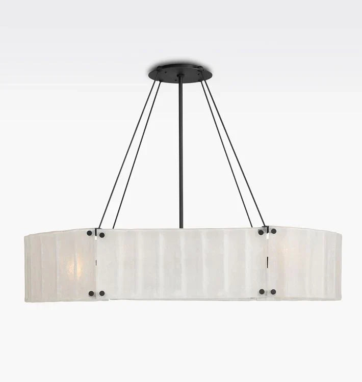 Willamette Glass Linear Chandelier 48" - Zonesus