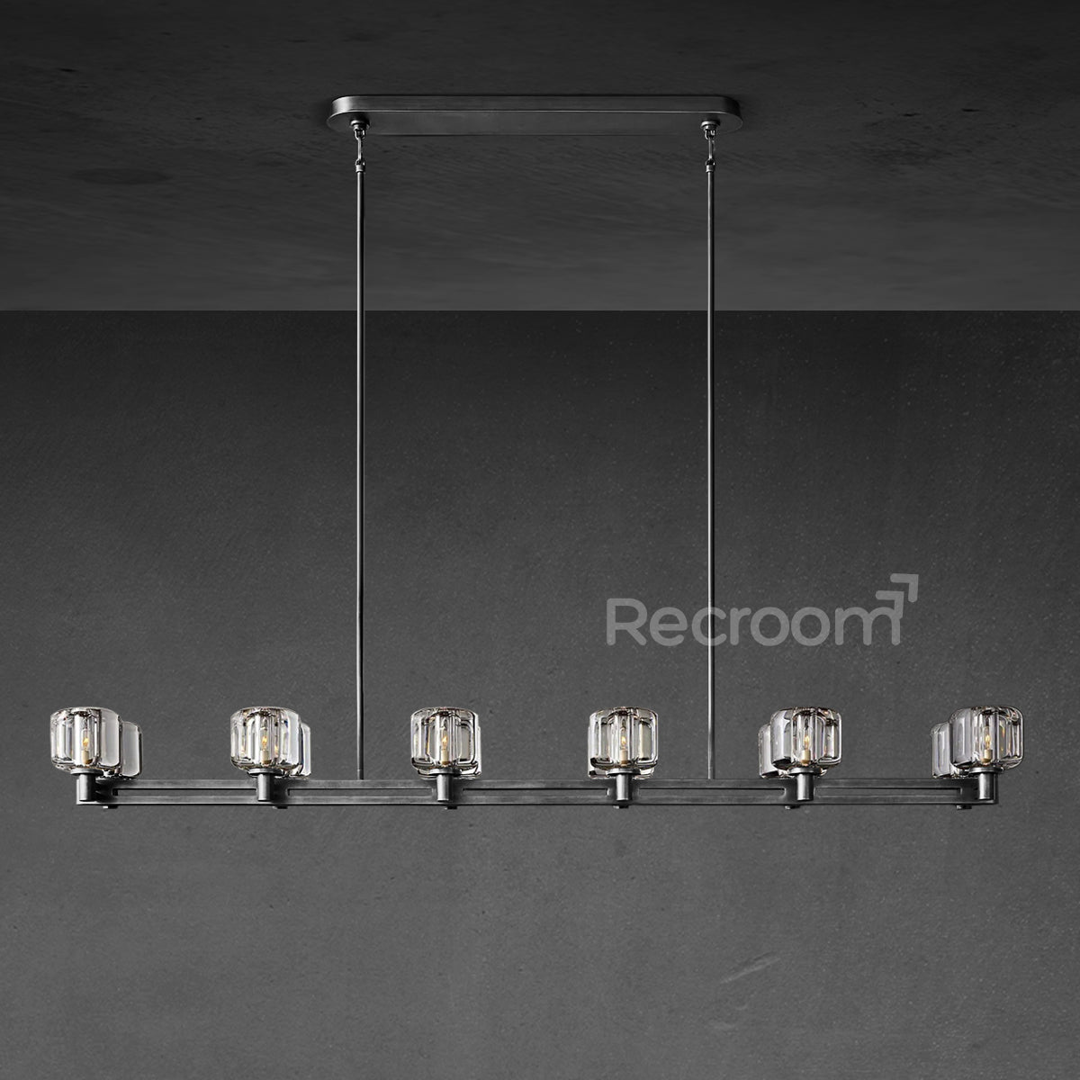 Demarat Double Linear Chandelier 72" - Zonesus