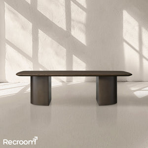 San Germani Wood Coffee Table with Dauphine Base - Zonesus