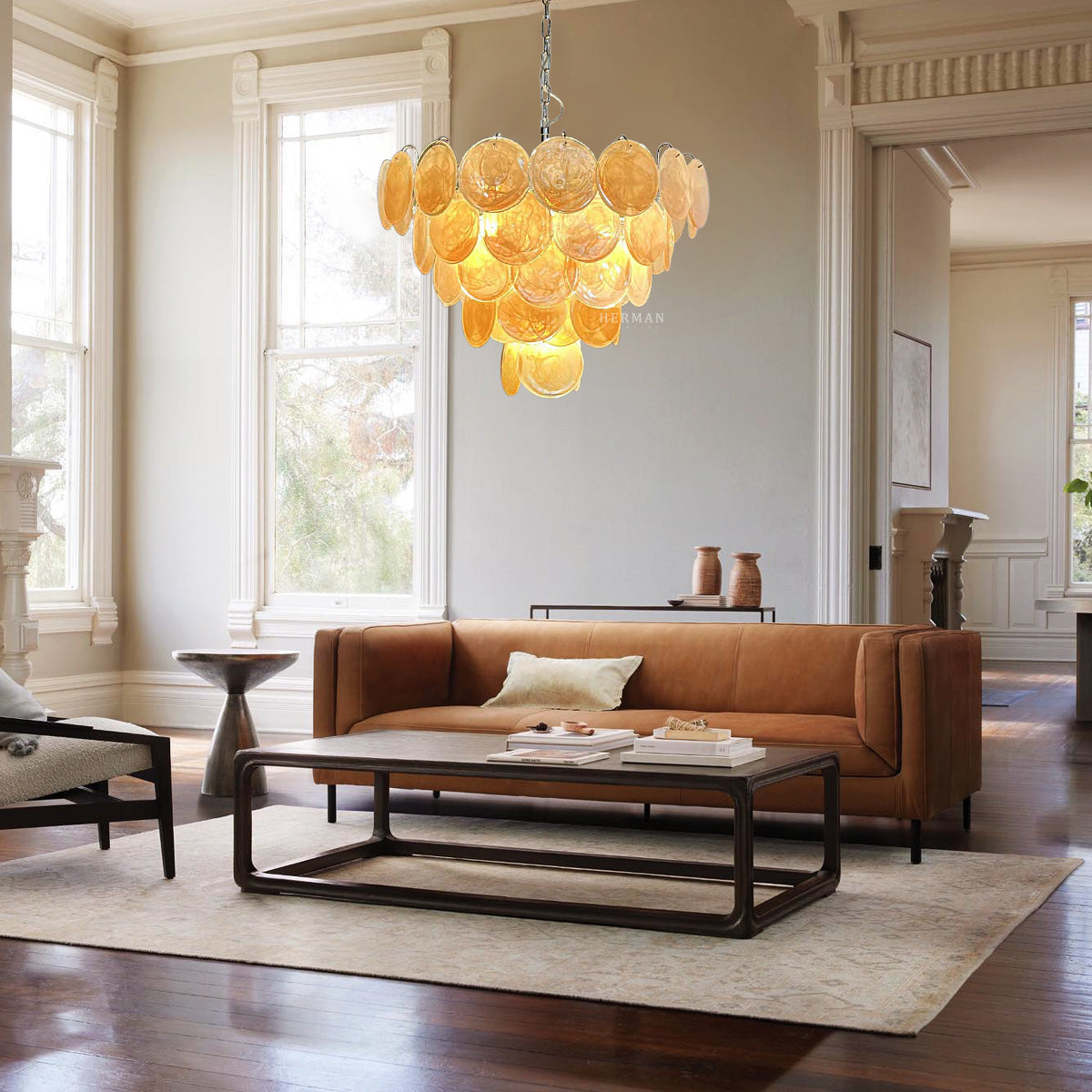Murano Chandelier 57 Gold - Zonesus