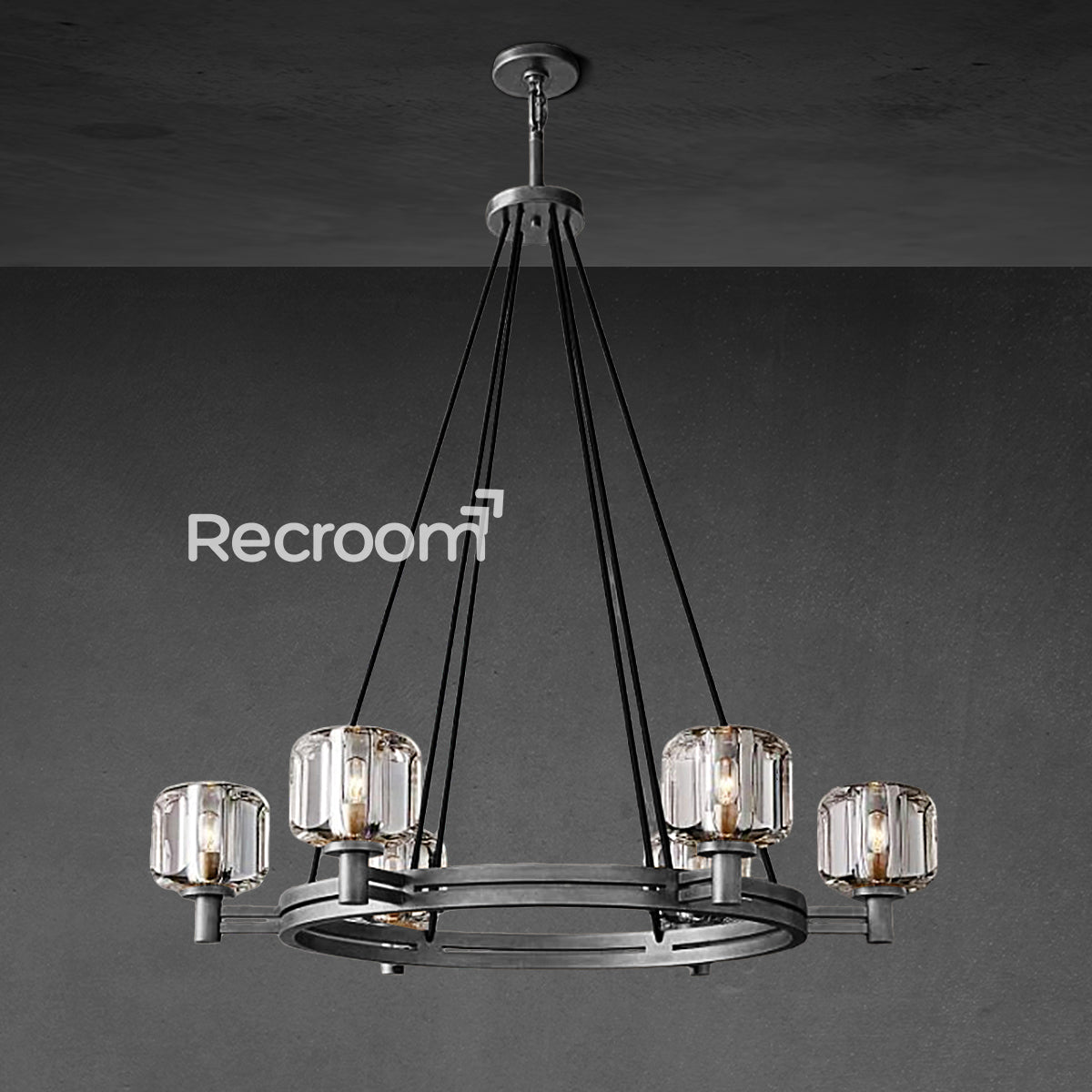 Demarat Round Chandelier 36" - Zonesus