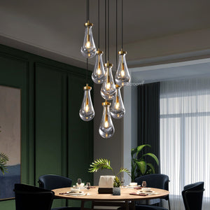Raindrop Round Chandelier 18" - Zonesus
