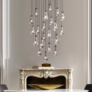 Raindrop Round Chandelier 47" - Zonesus