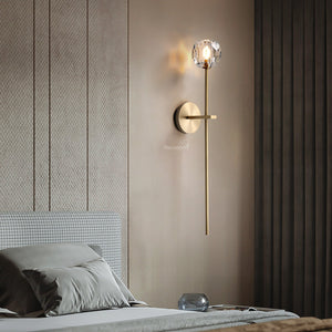 Boulew Crystal Glass Grand Sconce 6" - Zonesus