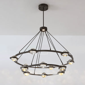 Eclitant Two-Tier Round Chandelier 60" - Zonesus