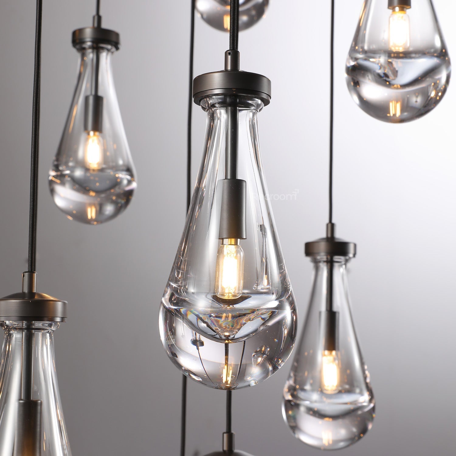 Raindrop Round Chandelier 47" - Zonesus