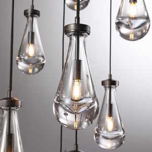 Raindrop Round Chandelier 47" - Zonesus