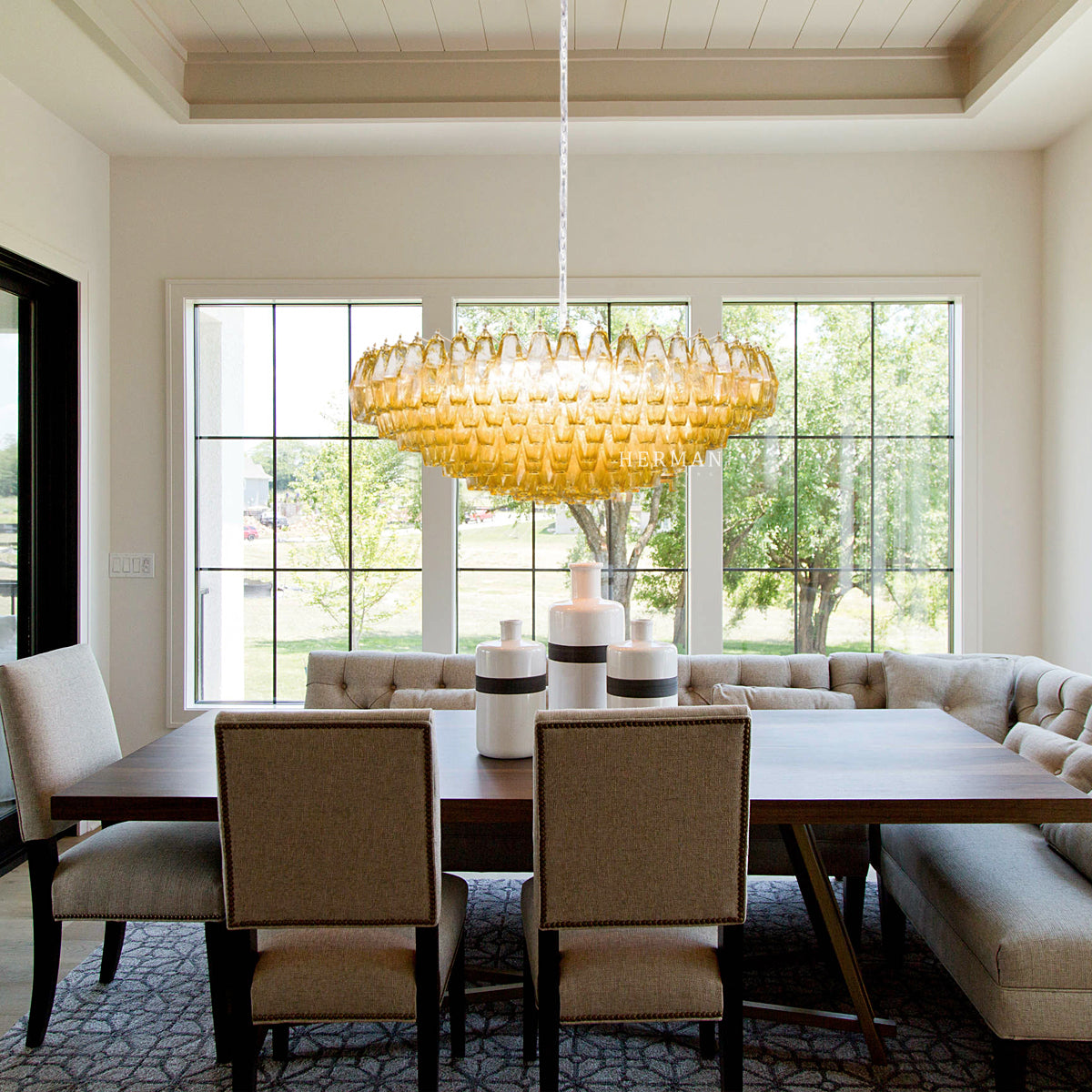 Venice Murano Chandelier 35" - Zonesus