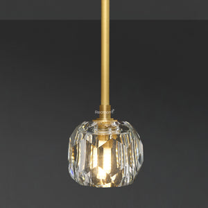 Boulew Crystal Glass Rod Pendant 5" - Zonesus