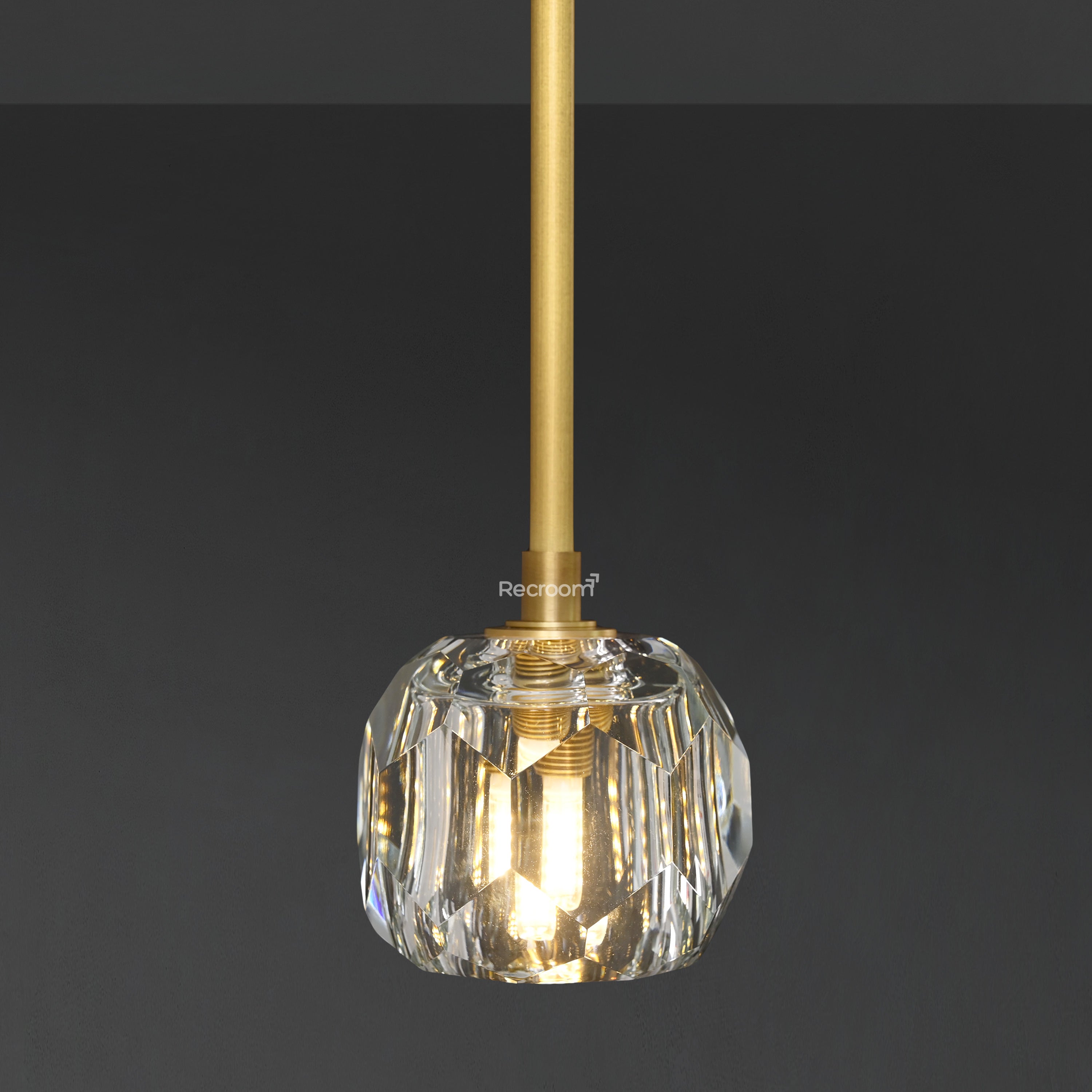 Boulew Crystal Glass Rod Pendant 5" - Zonesus