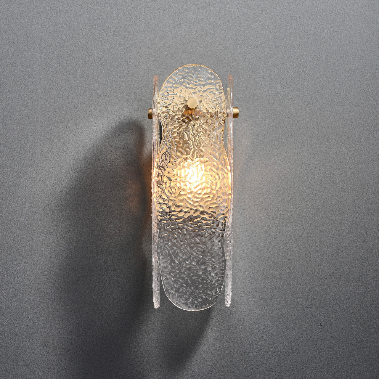Ice Sculpture Glass Wall Sconce - Zonesus