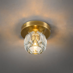 Boulew Crystal Glass Petite Flushmount 6" - Zonesus