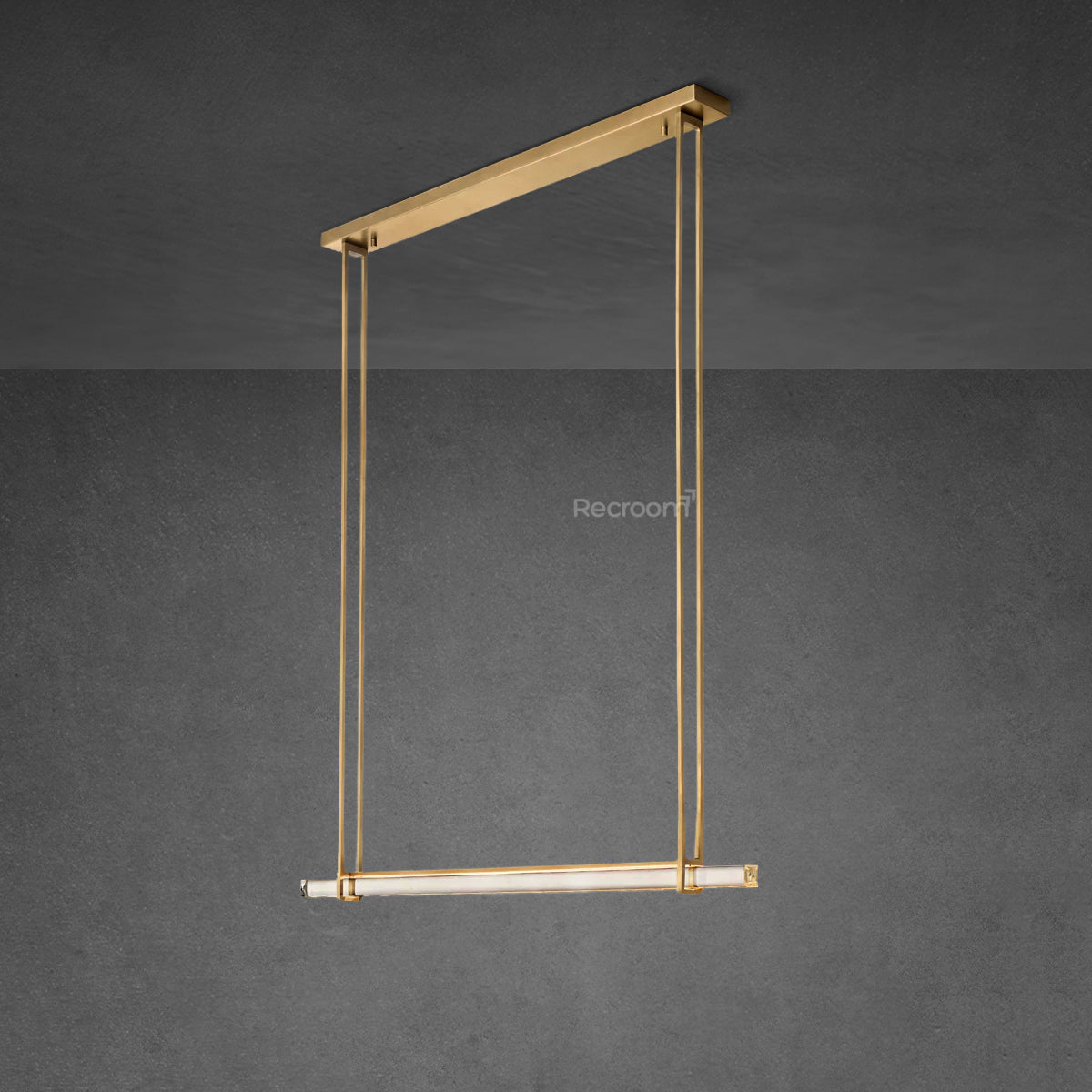 Auduben Crystal Single Bar Linear Chandelier 60" - Zonesus