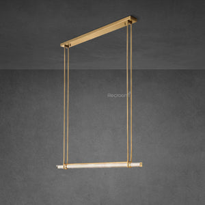 Auduben Crystal Single Bar Linear Chandelier 60" - Zonesus