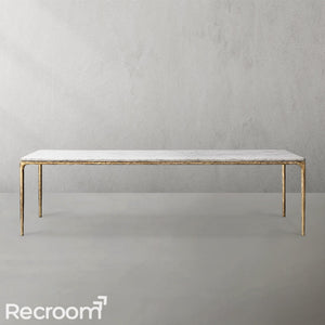 Thaddeo Marble Rectangular Dining Table - Zonesus