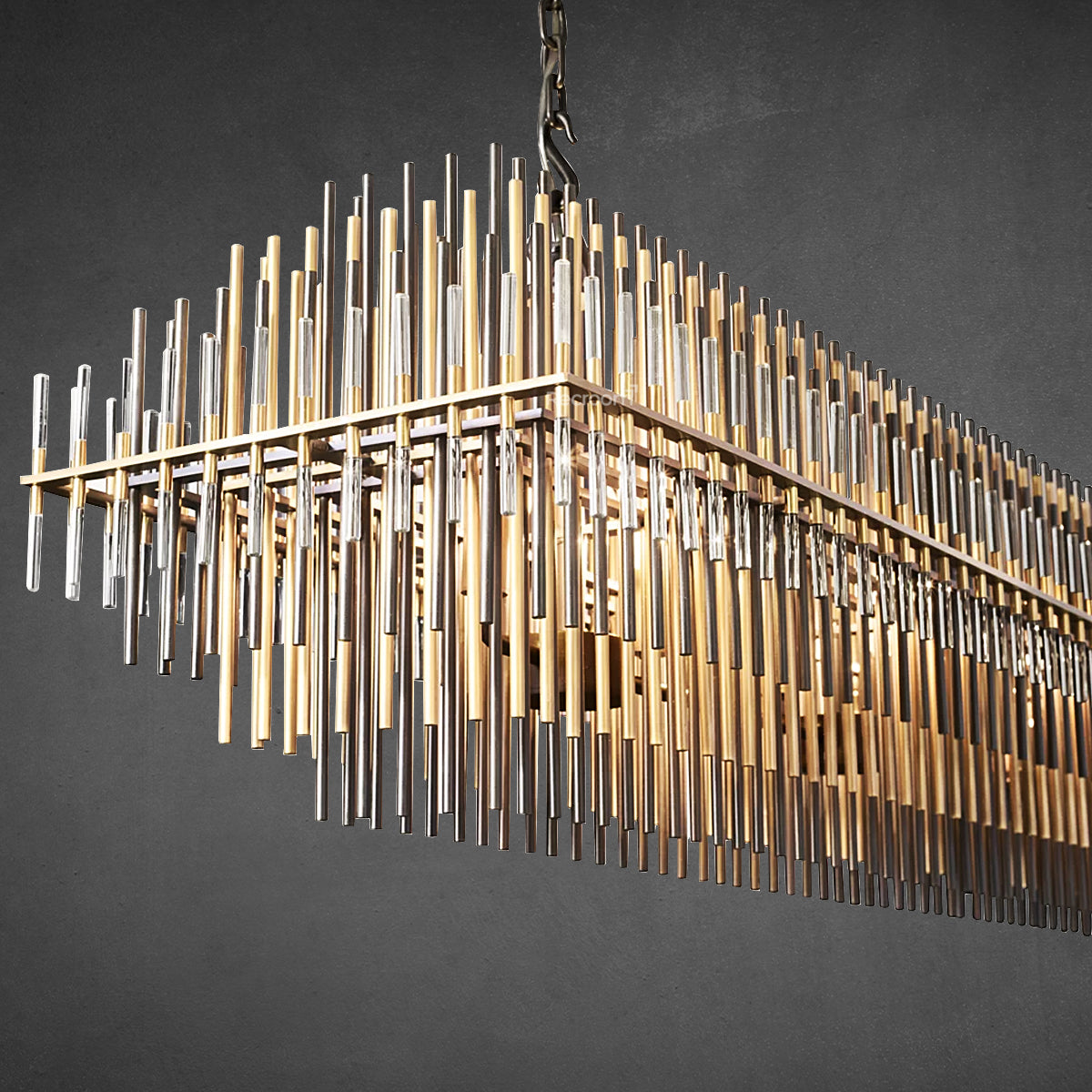Emily Rectangular Chandelier 54" - Zonesus