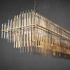 Emily Rectangular Chandelier 54" - Zonesus