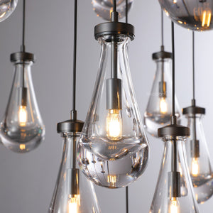 Raindrop Round Chandelier 60" - Zonesus