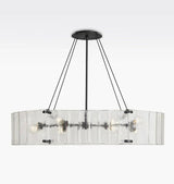 Willamette Glass Linear Chandelier 48" - Zonesus