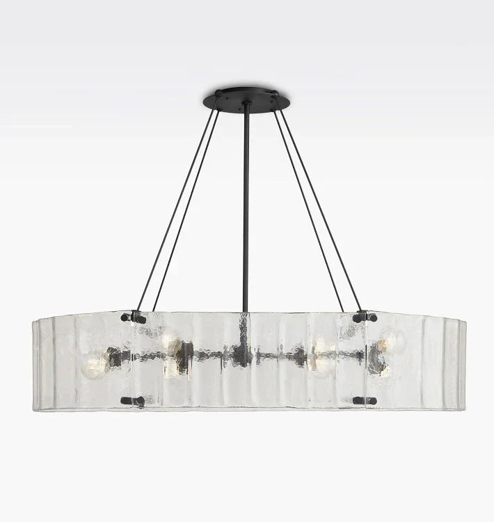 Willamette Glass Linear Chandelier 48" - Zonesus