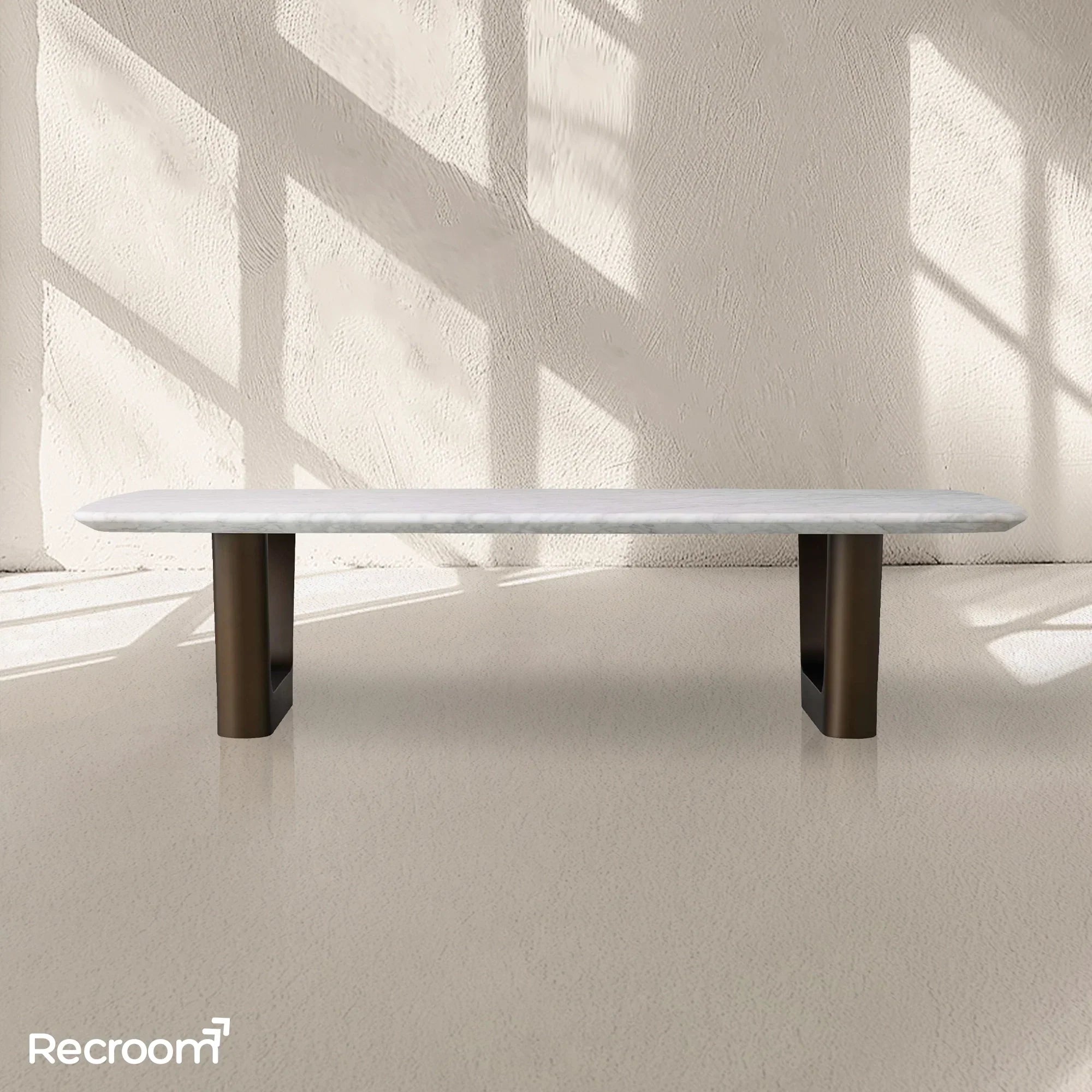 San Germani Stone Coffee Table with Rennes Base - Zonesus
