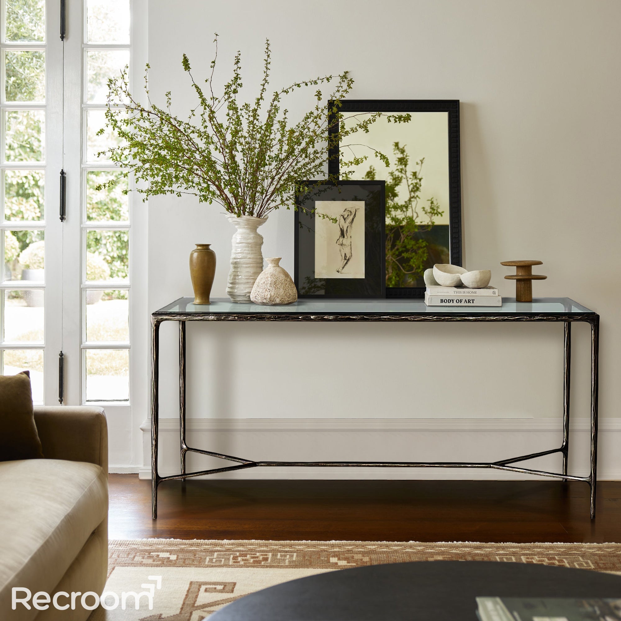Thaddeo Marble And Grass Desk - Zonesus