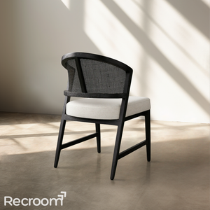 Artmee Dining Side Chair in Black Drifted - Zonesus