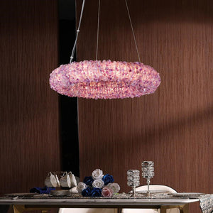 Cervine Tadeo Purple Rock Crystal Round Chandelier - Zonesus