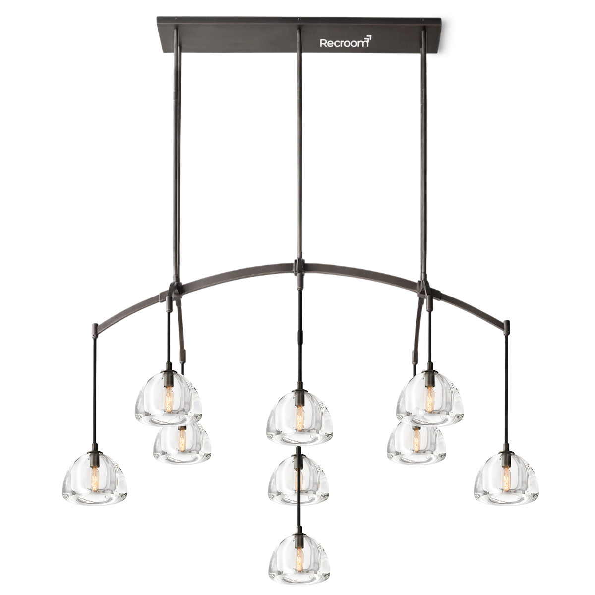Hemisphero Linear Chandelier 54" - Zonesus