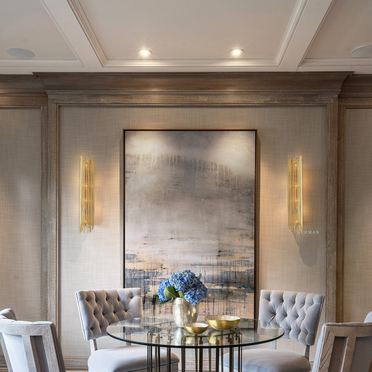 Althely 4 Lights Long Wall Sconce - Zonesus