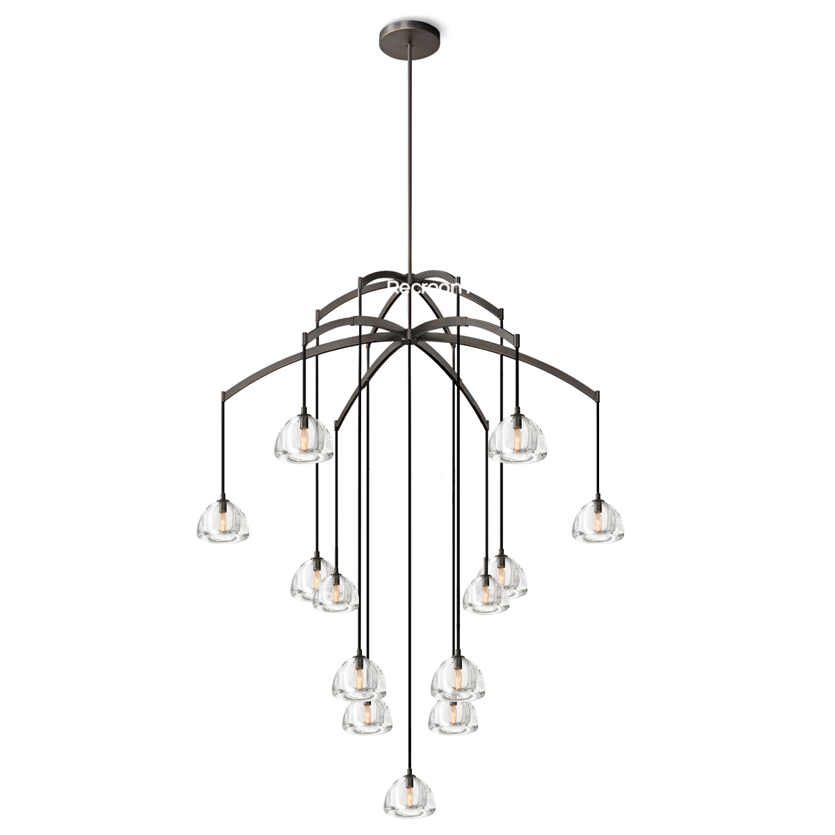 Hemisphero Round Chandelier 60" - Zonesus