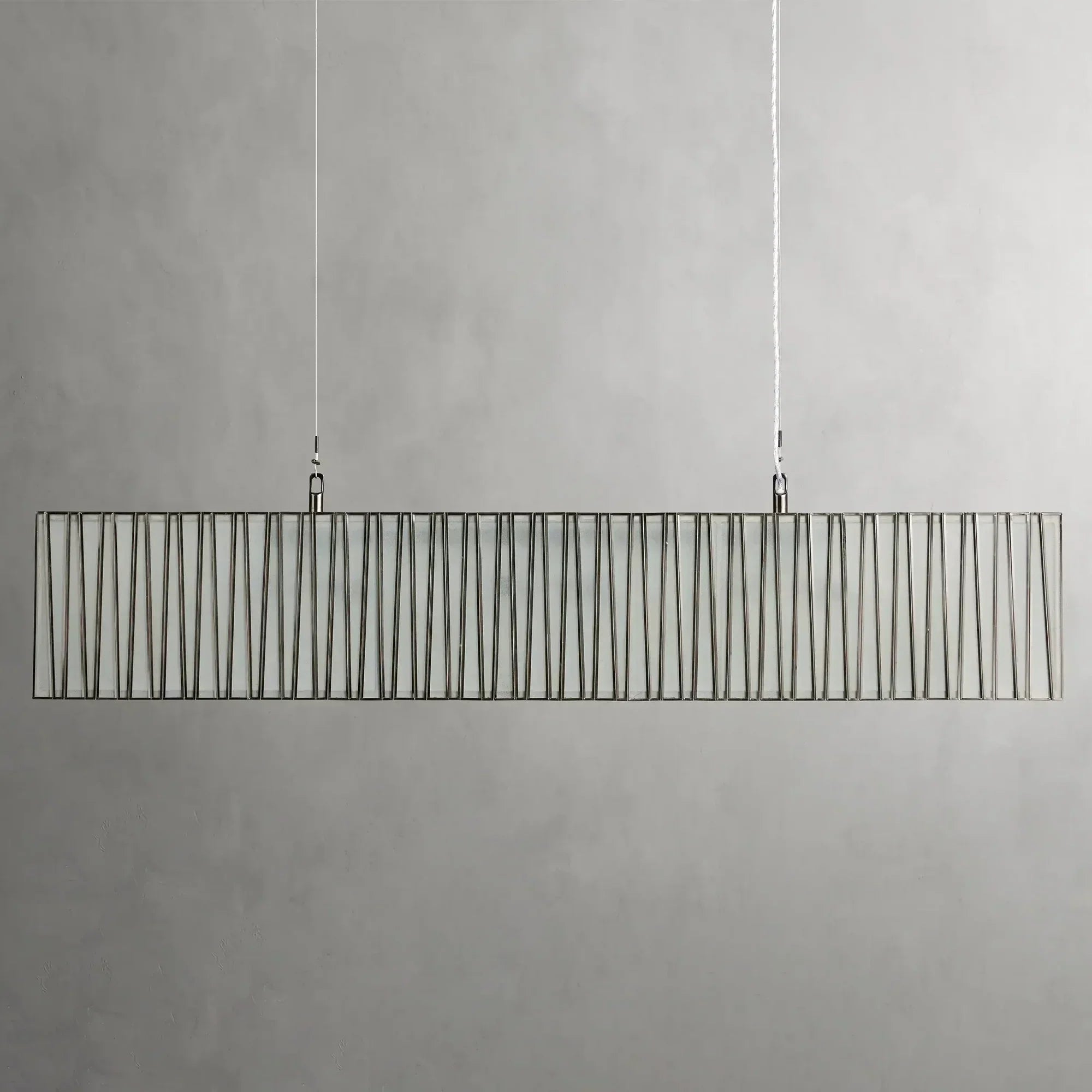 Art Glass Jeunet Rectangular Chandelier - Zonesus