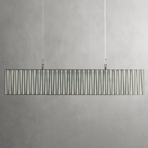 Art Glass Jeunet Rectangular Chandelier - Zonesus