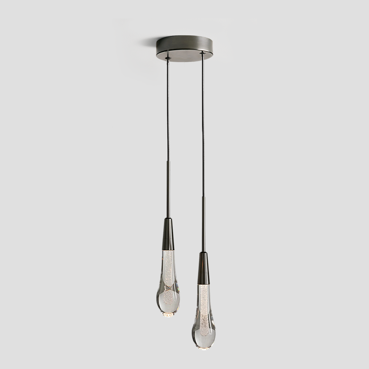Solitaire Crystal Pendant 1 light 2 lights - Zonesus