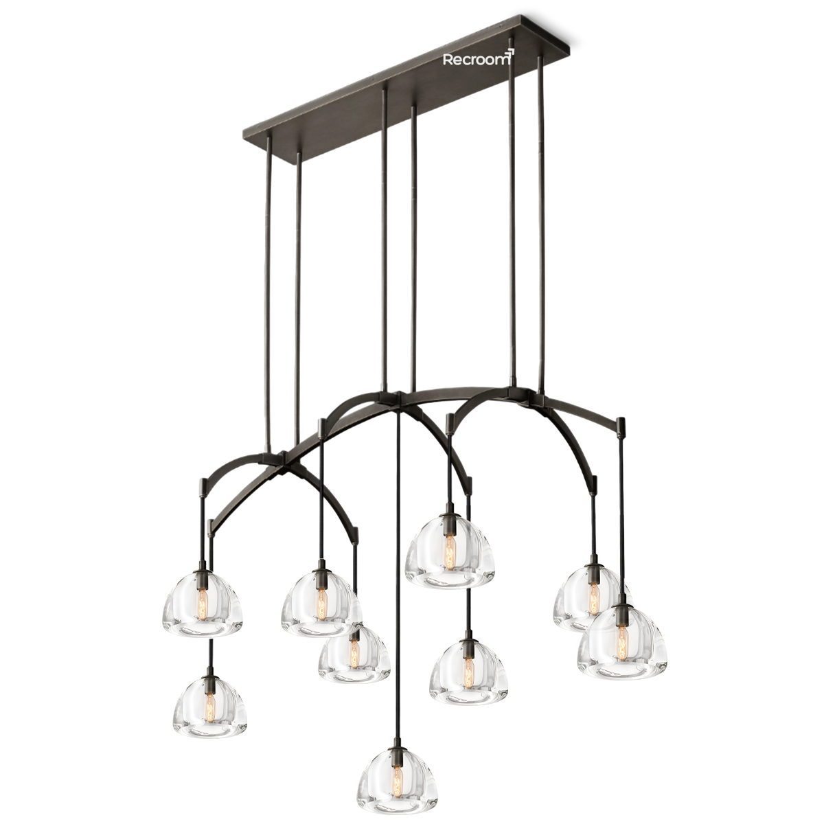 Hemisphero Linear Chandelier 54" - Zonesus
