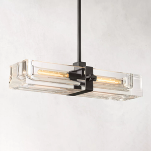 Savine Linear Chandelier 24" 2-Lights - Zonesus