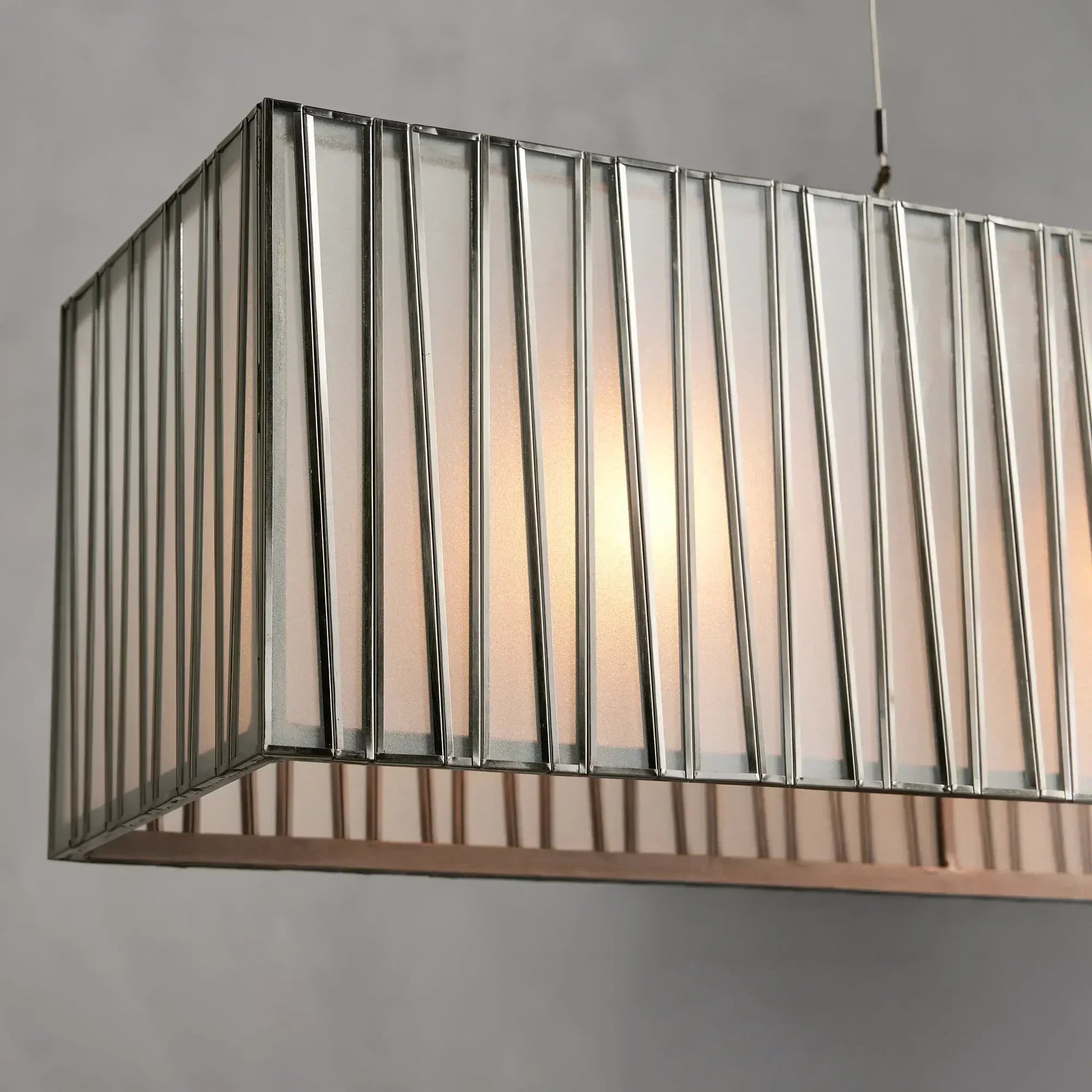 Art Glass Jeunet Rectangular Chandelier - Zonesus