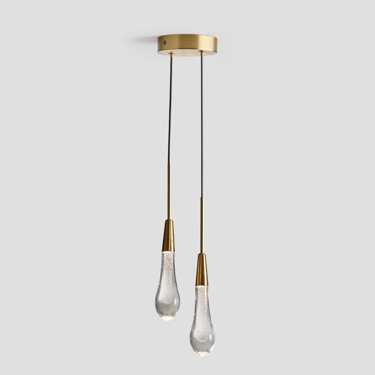 Solitaire Crystal Pendant 1 light 2 lights - Zonesus