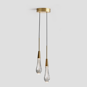 Solitaire Crystal Pendant 1 light 2 lights - Zonesus