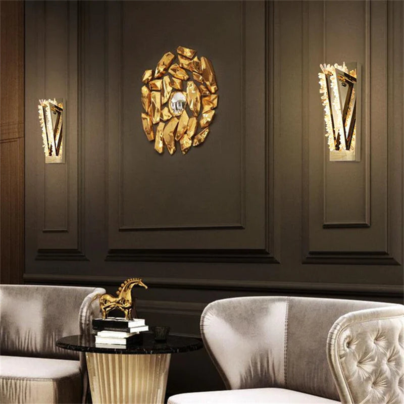 Cervine Wesley Rock Crystal Wall Sconce - Zonesus