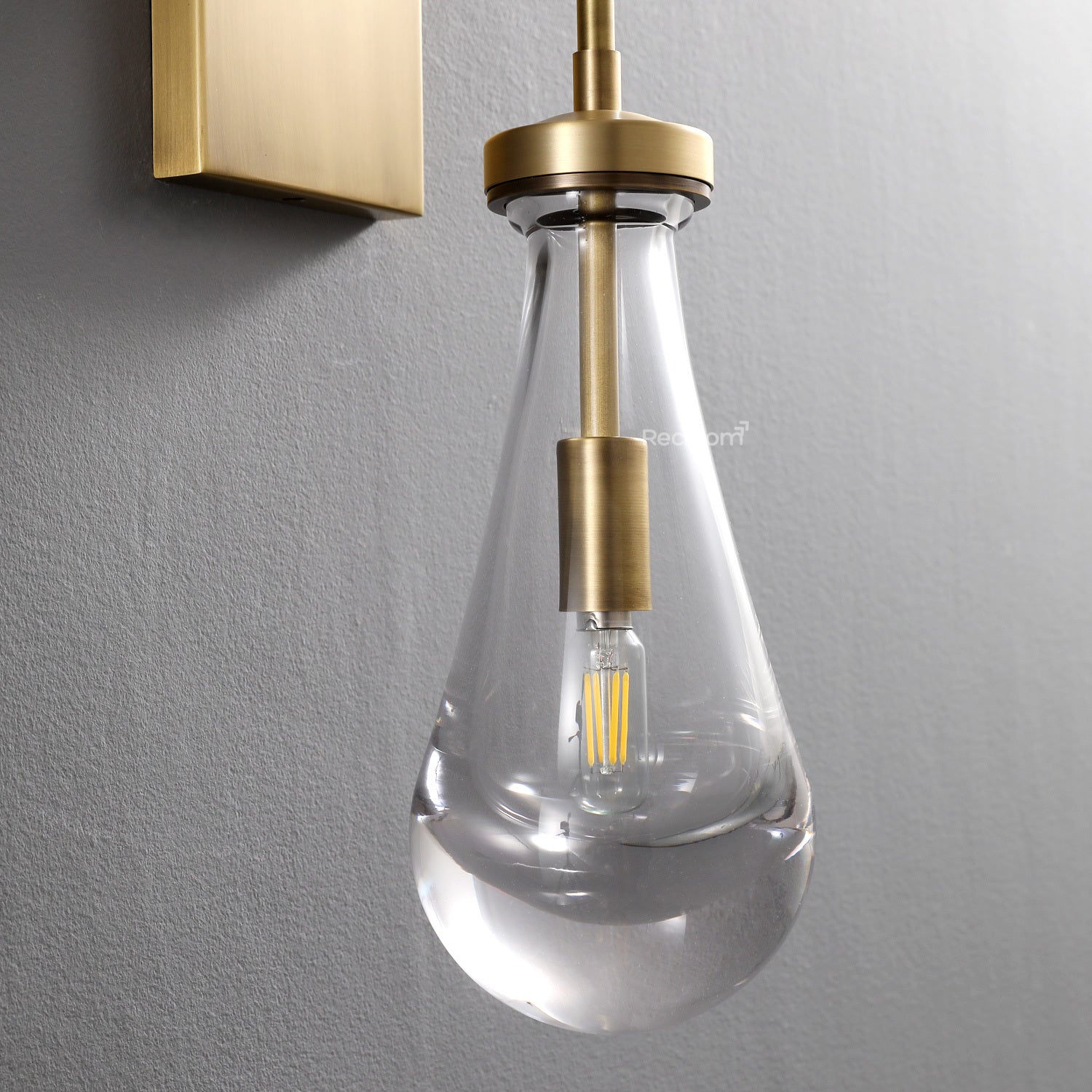Raindrop Wall Sconce 5" Rod - Zonesus