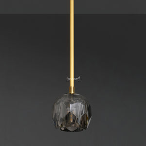 Boulew Crystal Glass Rod Pendant 5" - Zonesus