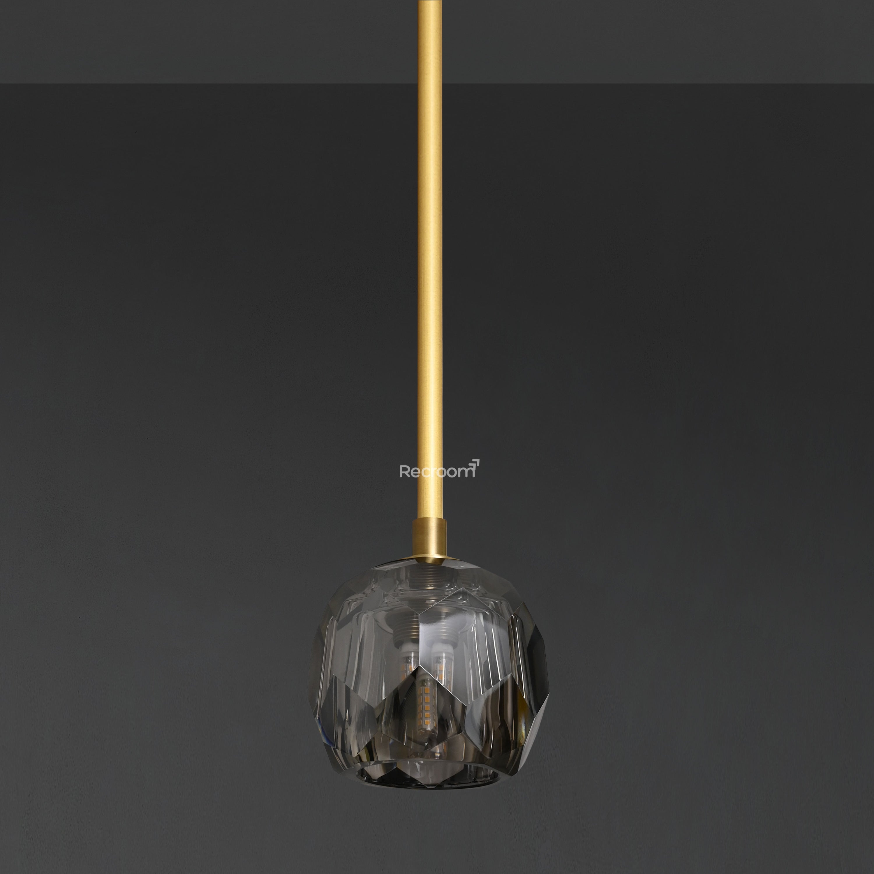 Boulew Crystal Glass Rod Pendant 5" - Zonesus
