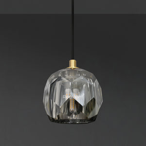 Boulew Crystal Glass Cord Pendant 5" - Zonesus