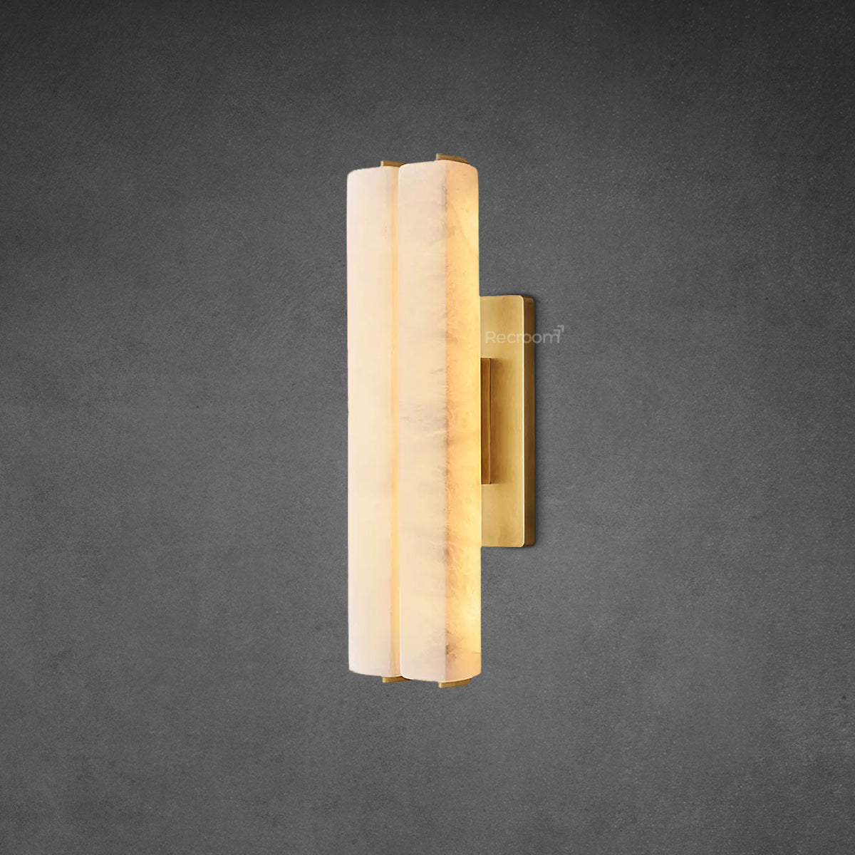 Auduben Alabaster Double Sconce 15" 19" 25" - Zonesus