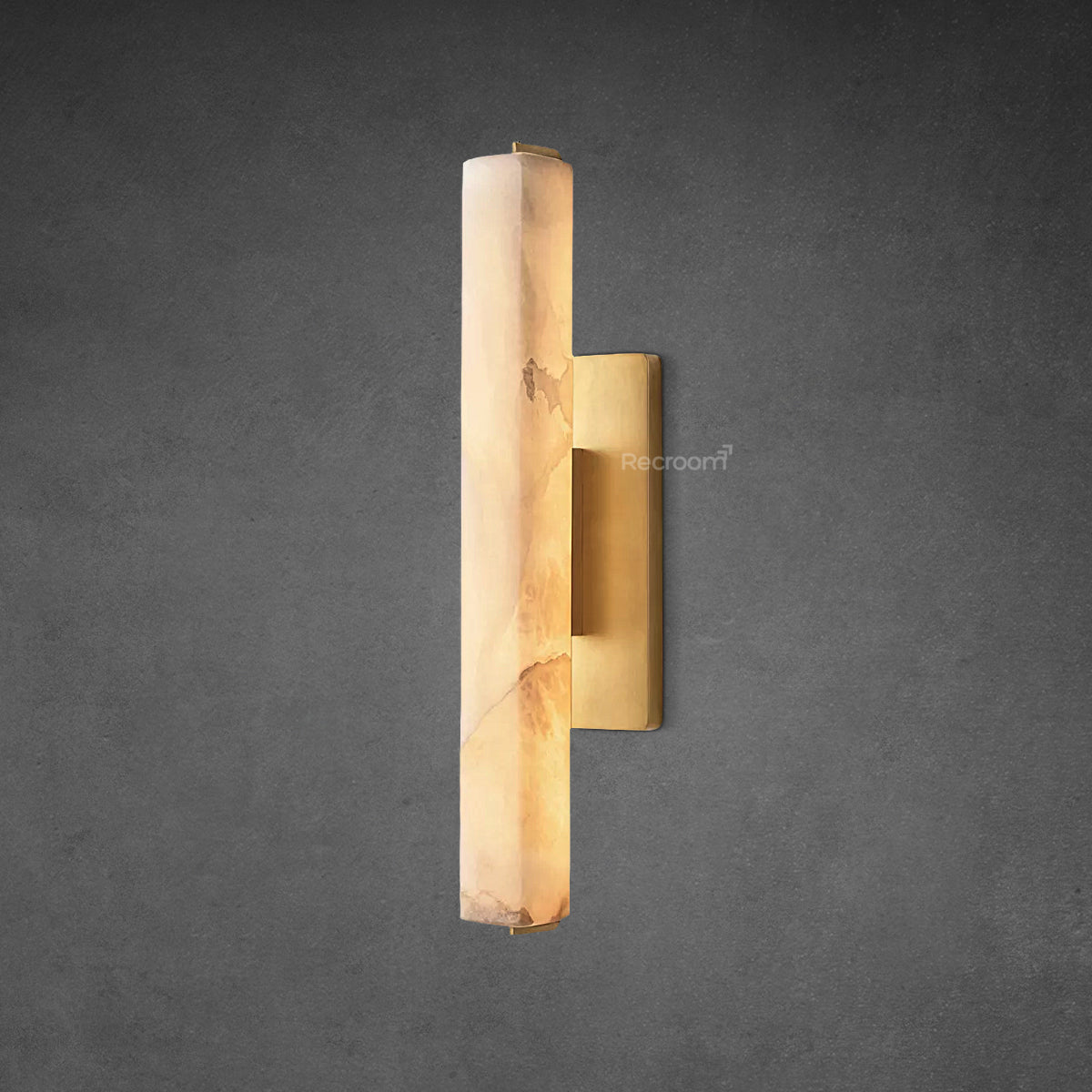 Auduben Alabaster Single Sconce 15" 19" 25" - Zonesus