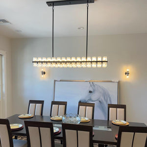 Arcachonest LED Rectangular Chandelier 54" - Zonesus