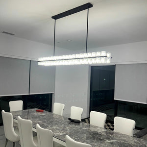 Arcachonest LED Rectangular Chandelier 54" - Zonesus